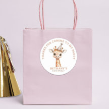 Niedlich Giraffe Kindergeburtstag Party Vielen Dan