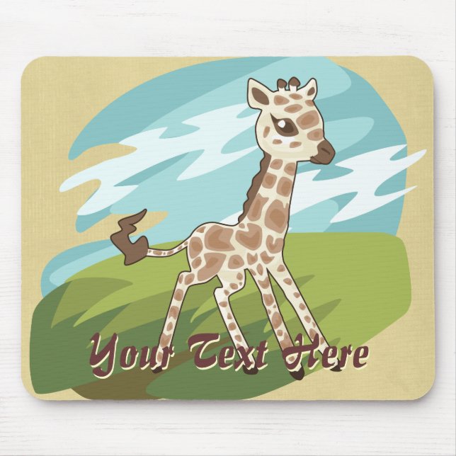Niedlich Giraffe Mousepad (Vorne)