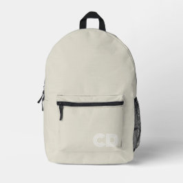 Niedlich Giralcreme Monogram Bedruckter Rucksack