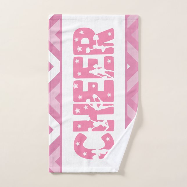 Niedlich Girl Cheer Typografy Cheerleader Star Tex Handtuch (Handtuch)