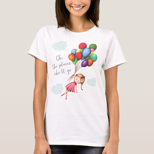 Niedlich Girl Farewell Party Keepake T-Shirt (Vorderseite)