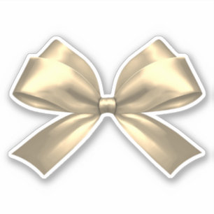 Niedlich Girl Gold Coquette Ästhetischer Bow Aufkleber