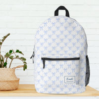 Niedlich Girl Hübsch Blue Coquette Bows Monogram