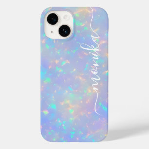Niedlich Girl Luxury Holographic Monogram Case-Mate iPhone 14 Hülle