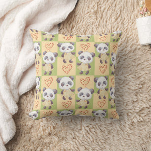 Niedlich Girl Panda Bear Kissen