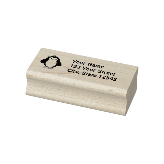 Niedlich Girl Penguin Gummistempel (Stempel)