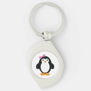 Niedlich Girl Penguin Schlüsselanhänger