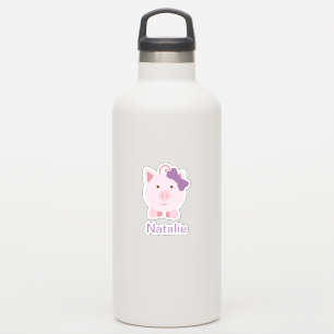 Niedlich Girl Pig Aufkleber