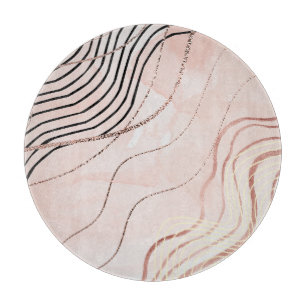 Niedlich Girl Pink Bohemische Rose Gold Design Schneidebrett