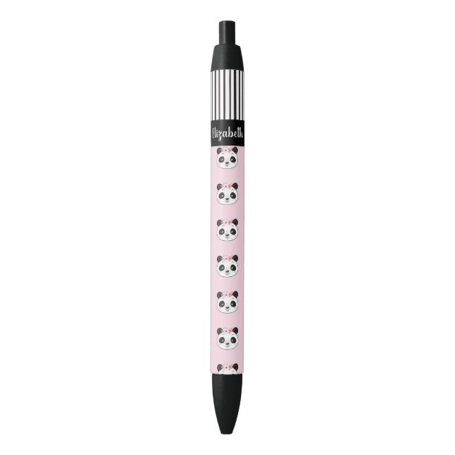 Niedlich Girl Pink Panda School Kugelschreiber (Vorderseite Vertikal)