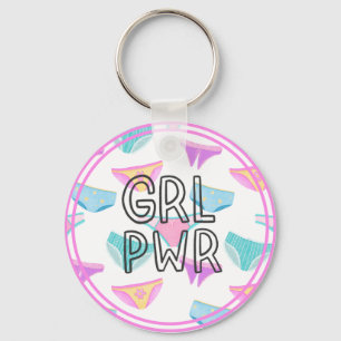 Niedlich Girl Power Underwear Girl Schlüsselanhänger