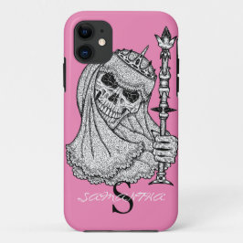 NIEDLICH GIRL SKULL CROWN PINK Fall Mate iPhone Fa Case-Mate iPhone Hülle