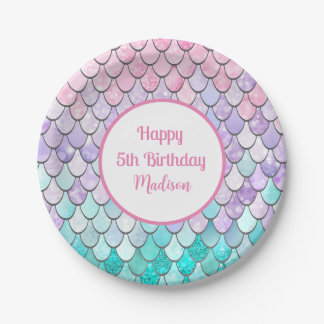Niedlich Girls 5th Birthday Mermaid Theme Party Pappteller