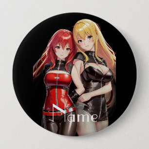 Niedlich Girls Anime Thunder_Cove Button