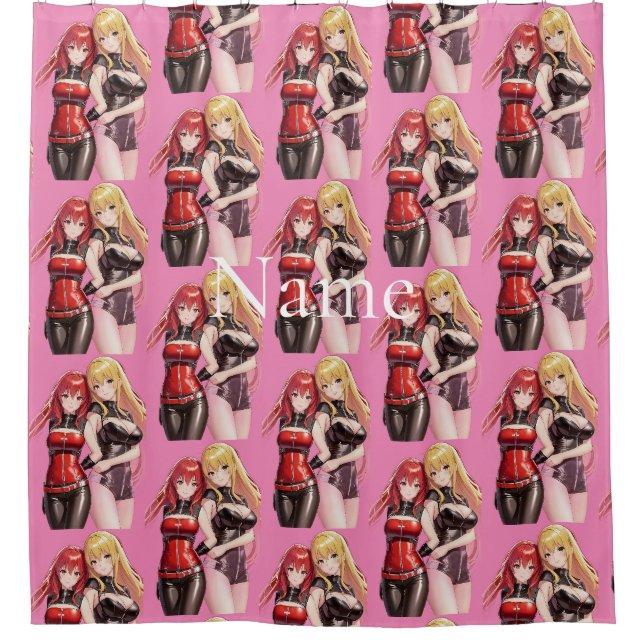 Niedlich Girls Anime Thunder_Cove Duschvorhang (Vorderseite)
