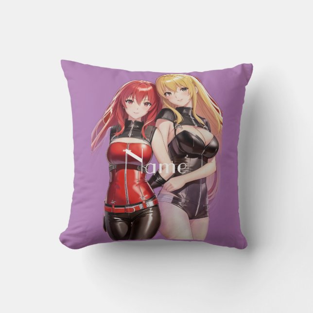 Niedlich Girls Anime Thunder_Cove Kissen (Vorderseite)