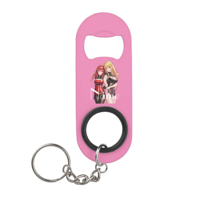 Niedlich Girls Anime Thunder_Cove Mini Flaschenöffner (Vorderseite)