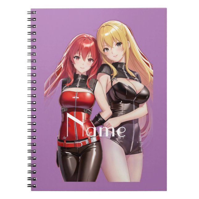Niedlich Girls Anime Thunder_Cove Notizblock (Vorderseite)