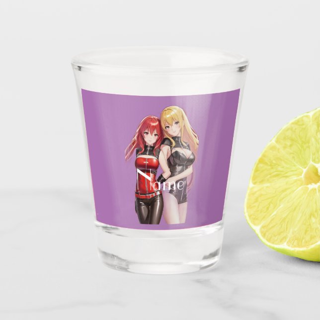 Niedlich Girls Anime Thunder_Cove Schnapsglas (Vorderseite)