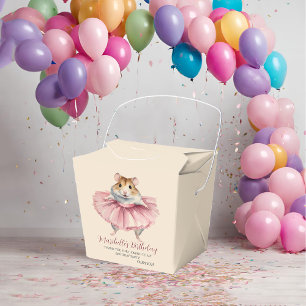 Niedlich Girls Ballerina Hamster Geburtstag Vielen Geschenkschachtel