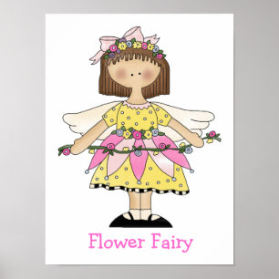Niedlich Girls Fairy Print Poster