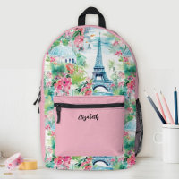 Niedlich Girls Pink Eiffelturm Blumenschule
