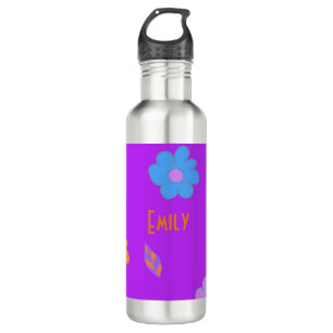 Niedlich Girls Retro Blume Edelstahlflasche