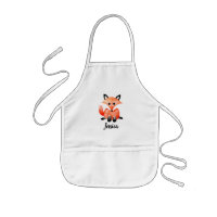 Niedlich Girls Watercolor Woodland Wildlife Fox &