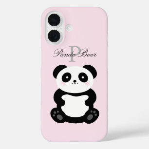 Niedlich Girly Baby Panda Bear Monogram title_seo2