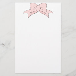 Niedlich Girly Baby Pink Bow Briefpapier