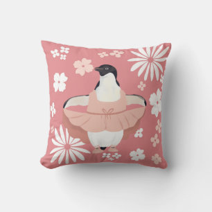 Niedlich Girly Ballerina Penguin Kissen