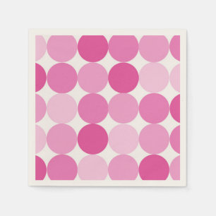 Niedlich Girly Elegant Pink Polka Dots Serviette