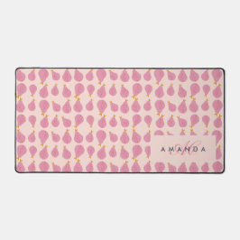 Niedlich Girly Feminine Birne Mit Monogramm Erstge Schreibtischunterlage