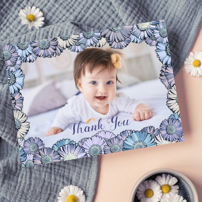 Niedlich Girly Floral Pastel Boho Daisy Custom Fot Postkarte (Von Creator hochgeladen)