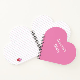Niedlich Girly Fun Einfache Vorname Tagebuch nicht
