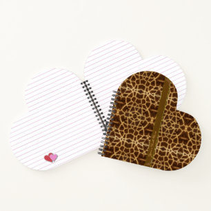 Niedlich Girly Giraffe Muster Tierdrucke & Stilett Notizbuch