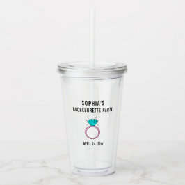 Niedlich Girly Junggeselinnen-Abschied Gastgeschen Acryltrinkbecher