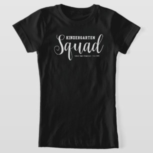 Niedlich Girly Kindergarten Squad   Name der Schul T-Shirt