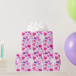 Niedlich Girly Pink Herzlichen Glückwunsch zum Geb Geschenkpapier