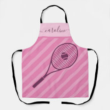 Niedlich Girly Striped Pink Tennis Thema Mädchenna