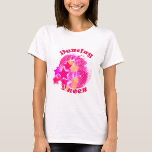 Niedlich Giro Pink Disco Ball Dancing Queen T-Shirt