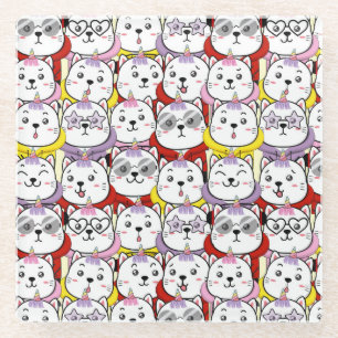 Niedlich Glasuntersetzer