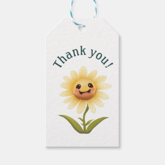 Niedlich Glückliche Blume Vielen Dank! Geschenkanhänger