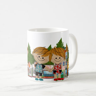 Niedlich glückliche Kinder Kaffeetasse