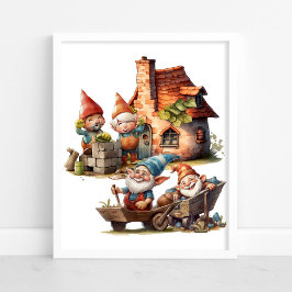 Niedlich Gnome Poster