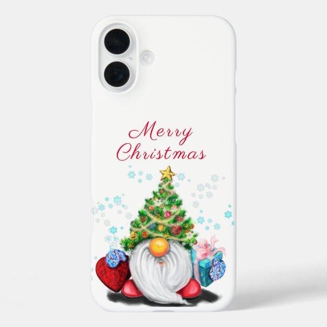 Niedlich Gnome Weihnachts iPhone Case (Rückseite)