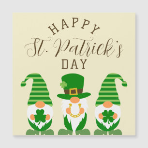 Niedlich Gnomes Green Happy St Patrick's Day Moder Magnetkarte