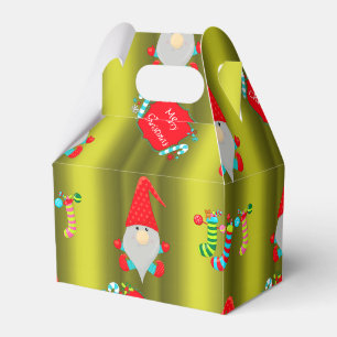 Niedlich Gnomes Grüne Weihnachten Geschenkschachtel