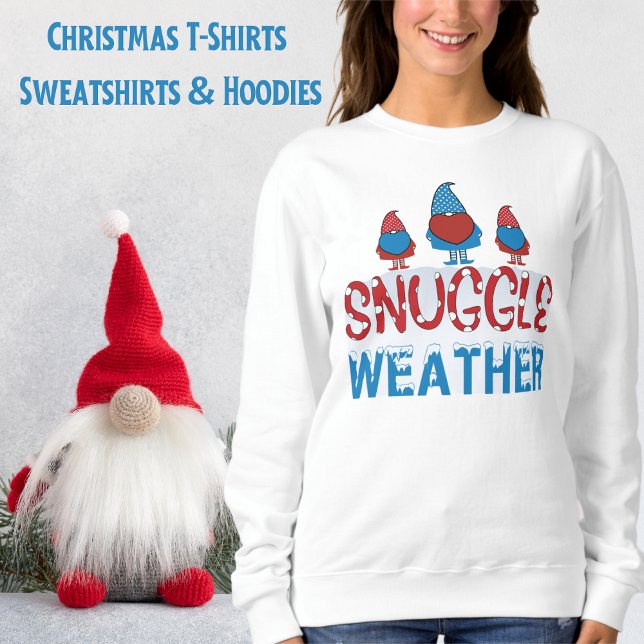 Niedlich Gnomes Ladys Fun Sweatshirt (Funny, Gnomes, Cute Ladies T-Shirt Sweatshirt)