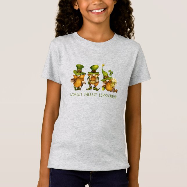 Niedlich Gnomes Tallest Leprechaun St Patrick's Da T-Shirt (Vorderseite)